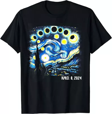 Van Gogh Total Solar Eclipse April 8th 2024 T-Shirt • $18.99