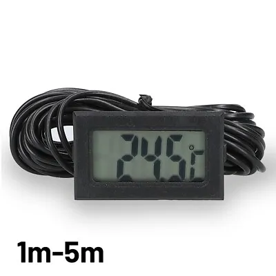 Digital Mini Thermometer Temperature Display Waterproof Sensor Practical Sale • $9.12