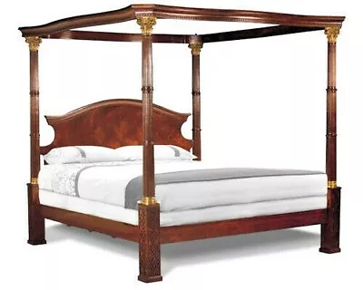 Mahogany 4-Post Bed By Scarborough House • $9500