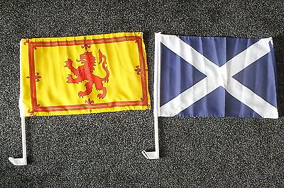 SCOTLAND Car Flag ST ANDREW ROYAL LION Scottish Military Rugby Football Sports • £5.49