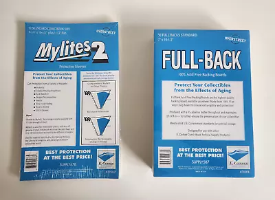 50 Standard Comic Book Mylites 2 Bags 725m2 & Full Backs 700fb - Box Shipped • $42.99