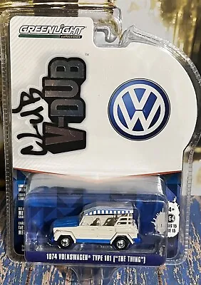 Greenlight 1:64 Car 1974 Volkswagon Type 181 THE THING Acapulco VW Club V-DUB • $5.99