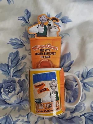 Rare Vintage Wallace And Gromit Time For Tea Mug With English Breakfast T-bags  • £9.99