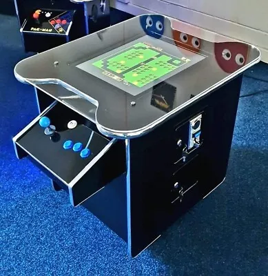 £799 • Buy Arcade Machine Coin Operated Black Gloss 60 Retro Games 2 Player Cocktail Table