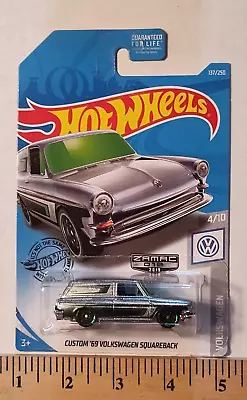 Hot Wheels 2019 Volkswagen Series #4/10 Custom `69 SQUAREBACK ZAMAC #012 • $3.50