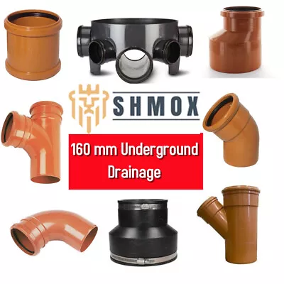 Underground Drainage 160mm | Bends | Junctions | Inspection Chamber • £3.50