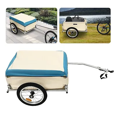 Bicycle Trailer Transport Trailer Multiple Wheel Utility Cargo Trailer Max 50kg • $114
