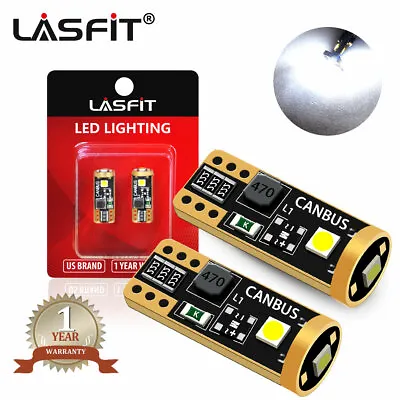$7.89 • Buy LASFIT T10 168 194 2825 LED Interior Light Bulb License Map Side Marker White 2X