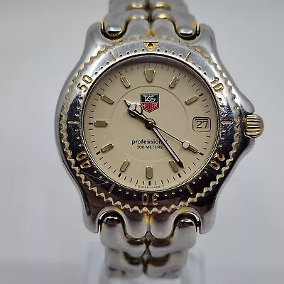 Tag Heuer Mens Watch SEL WG1130.BP0466 Link GOLD Professional S94.006 READ • $398.95