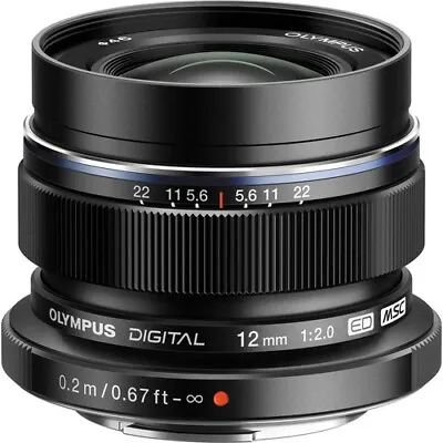 Olympus M.Zuiko Digital ED 12mm F2 Lens Black • $290