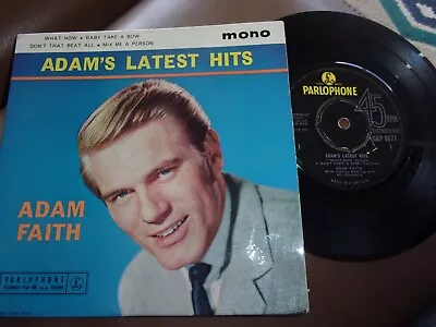 Adam Faith- Adam`s Latest Hits Ep- Mono Gep 8877 Great Condition • £2.99