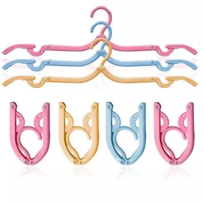 12 Pcs Travel Hangersportable Folding Clothes Hangers clothes Drying Rack For H • $13.60