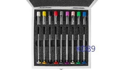 VOH  30.00799 Set Of 9 Watchmaker Screwdrivers With Spare Blades SWISS MADE • $419.99