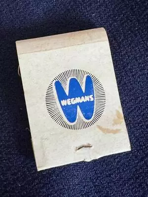 Vintage 1960s WEGMANS Grocery Store 'Super Markets Of Integrity' Matchbook • $13