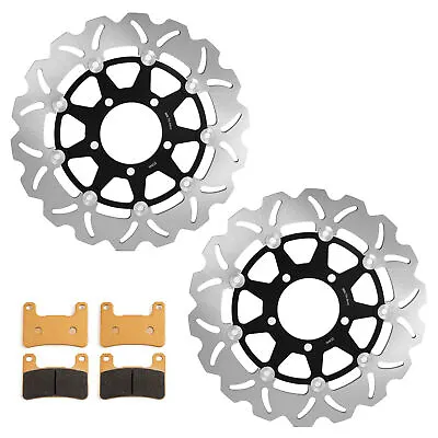 For Kawasaki ZX10R ZX-10R Ninja 08-15 Z1000 / ABS 14-17 Front Brake Discs + Pads • £169.95