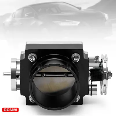 80mm Throttle Body Fit Q45 TPS For Nissan Skyline R33 R34 RB25DET Nissan Stagea • $54.90