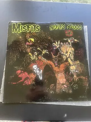 MISFITS Black Labels Edition Vinyl LP Earth A.D. Wolfs Blood (1984 Agressive) • $60