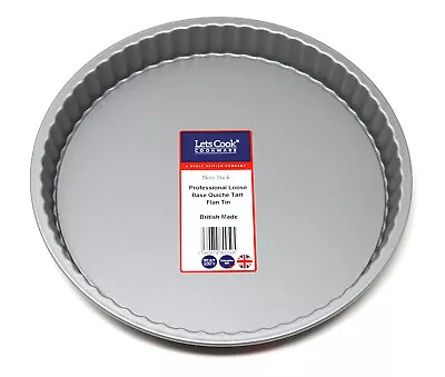 £9.99 • Buy Professional 9 Inch Quiche Tart Flan Tin Loose Base 23cm British Made Non Stick