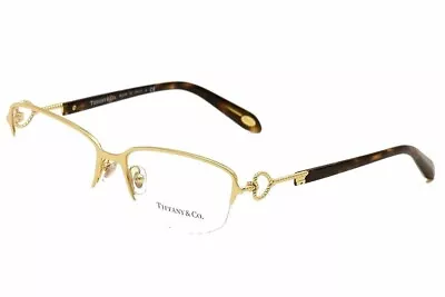 TIFFANY & CO . Eyeglasses TF1106 6002 - Gold / Havana Brown - Womens • $244