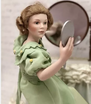 $59.99 • Buy  Going Out  Danbury Mint Hand Painted Porcelain Bisque Doll NORMAN ROCKWELL MIB