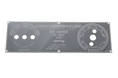 Mirrored Polished Stainless Steel LONGHOOD FACE PLATE For Lincoln Welder SA-200 • $130