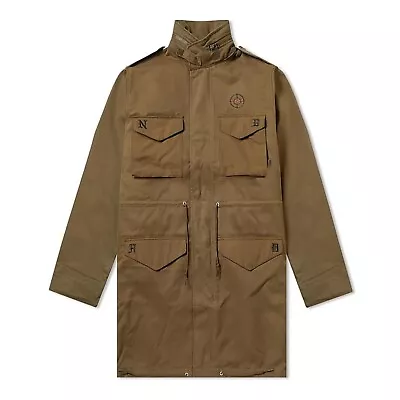 Adidas Neighborhood M-65 Jacket Parka M Trace Olive Green Military Style Coat • £85