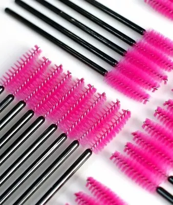 100 Disposable Eyelash Brush Mascara Wands Applicator Eyebrow Brush Makeup Tool • $3.99