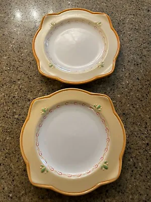 Two (2) Villa Della Luna 8.5  Salad Plates 2004 Pfaltzgraff Kolpen Tiegreen #2 • $7.50