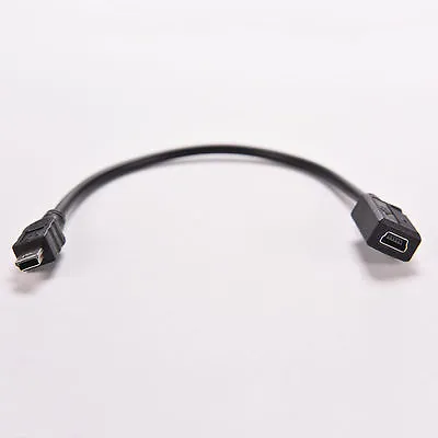 MINI USB B 5 PIN Male Plug To Female Jack Extension Data Adapter Cord Cable`uk • £2.38