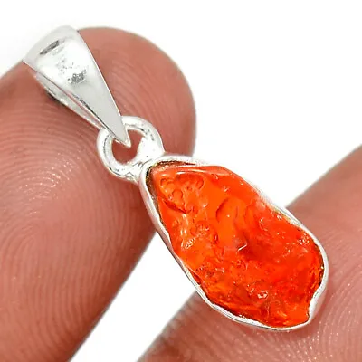 Natural Mexican Opal Rough 925 Sterling Silver Pendant Jewelry CP30497 • $14.99
