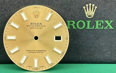 Rolex DateJust II Men's 41mm Yellow Gold Dial Gold Stick Oyster Ref: 116333 • $199.99