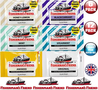 Fisherman's Friend Freshmints Lozenges 6/12x 25g Halal Kosher Vegan Gluten Free • $21.95