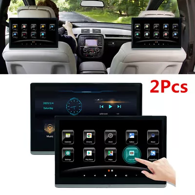 2Pcs 13.3  Car Rear Seat Monitor Multimedia Player Android 11 4+64GB WIFI AV AUX • $566.36