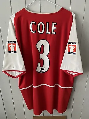 Arsenal Nike FA Cup Final 2002 Shirt - Size XXL - Cole • £99.99