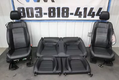 2015-2017 Ford Mustang GT Black Leather Seat Set Power  -OEM • $399.99