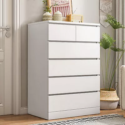Bedroom Dresser Chests Of Drawers With 6 Wood Drawers For Bedroom Closet   • $139.27