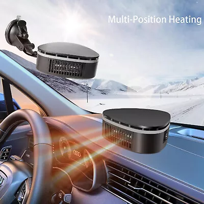 360℃ Rotation Portable Car Heater 12V 120W Heating Fan Defogger Defroster Demist • $19.73