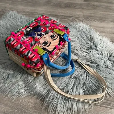 $59 • Buy NWOT Frida Kahlo & Lips Artisan Pom Pom Boxy Bag