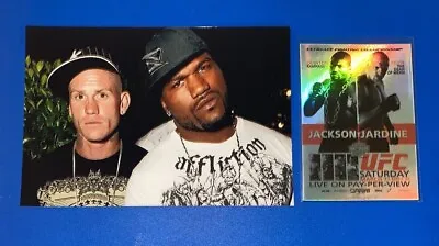 Quinton Rampage Jackson Topps UFC 98 2010 Poster Card 72 & Unsigned Photo Lot • $4.79