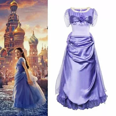 The Nutcracker And The Four Realms Bowknot Clara Purple Dress Halloween Costume  • $89.99