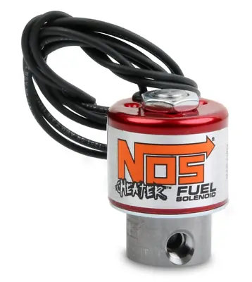 NOS Stainless Steel Fuel Solenoid Red 400 HP 1/8  NPT 18050NOS • $134.95