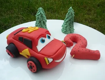 £19.95 • Buy 3D Novelty HANDMADE CARS LIGHTNING MCQUEEN CAKE TOPPER/ Birthday