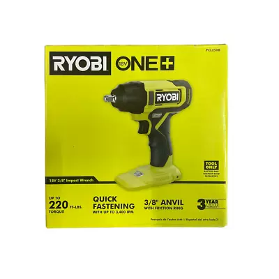 RYOBI PCL250B 18V 3/8 In. Impact Wrench High-Torque (Tool Only) **BRAND-NEW** • $79.99