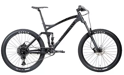 19in Matte Black 27.5+ Wheel Full Suspension Hydraulic Disc Brake Mountain Bike • $1399.95
