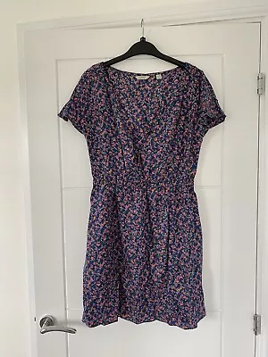 Jack Wills Floral Silk Dress Size 10   • £3.99