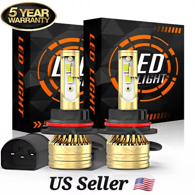 2x 9007/HB5 LED Headlight Bulbs Kit 8000K White High Low Beam Light Super Bright • $26.39