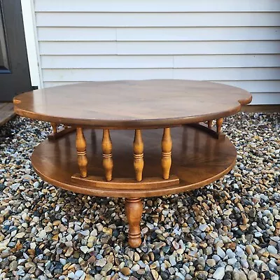 Ethan Allen Baumritter Heirloom Coffee Table Nutmeg Maple Vintage Early American • $350