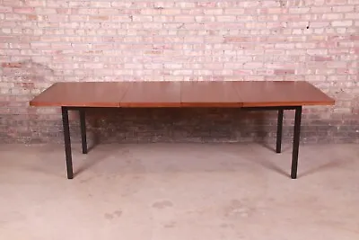 Milo Baughman For Directional Walnut And Ebonized Boat-Shaped Dining Table • $5500