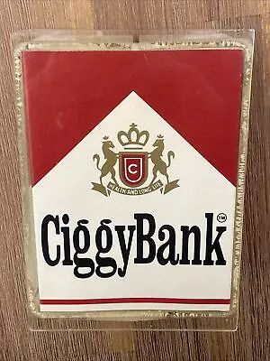 Vintage Cigarette CIGGY Bank 1978 Stop Smoking Save Money Rare Two’s Company • $9.99