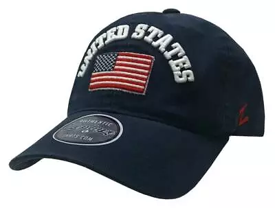 Zephyr United States USA Flag Prewashed Baseball Cap Hat Embroider Patch Adjust • $9.95